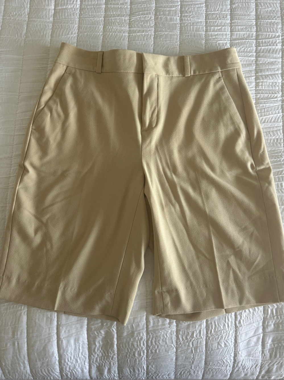 NWT Banana Republic Factory Beige Flat Front Women's Shorts